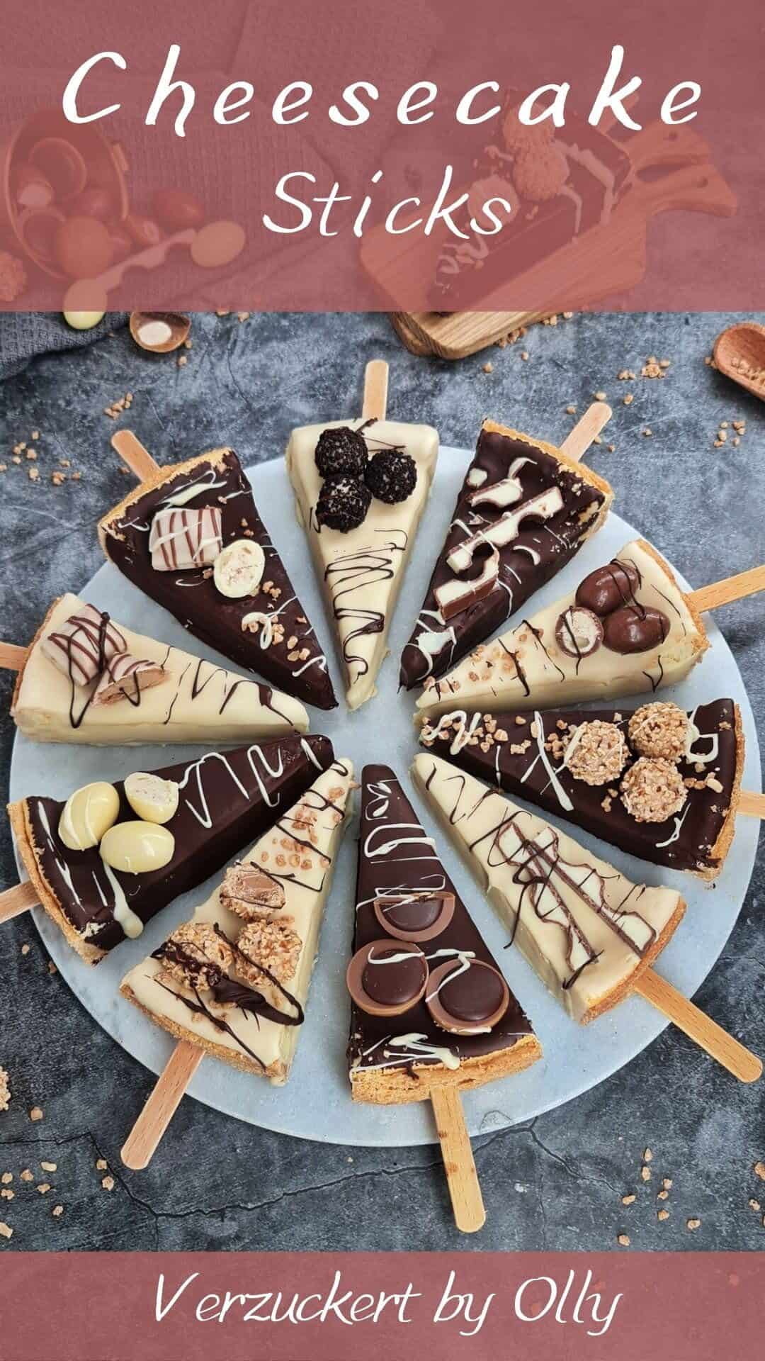 Pin zu Pinterest: Cheesecake Sticks