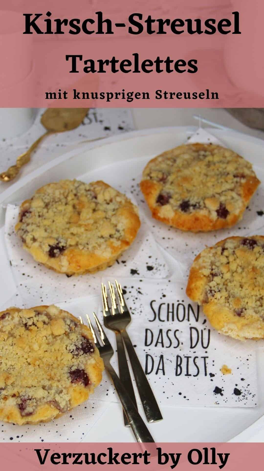 Pin zu Pinterest: Kirsch-Streusel Tartelettes