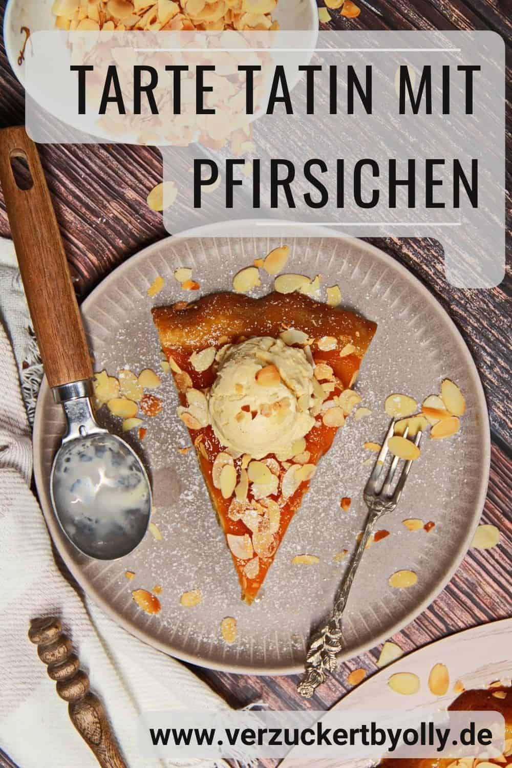 Pin zu Pinterest: Tarte Tatin mit Pfirsichen