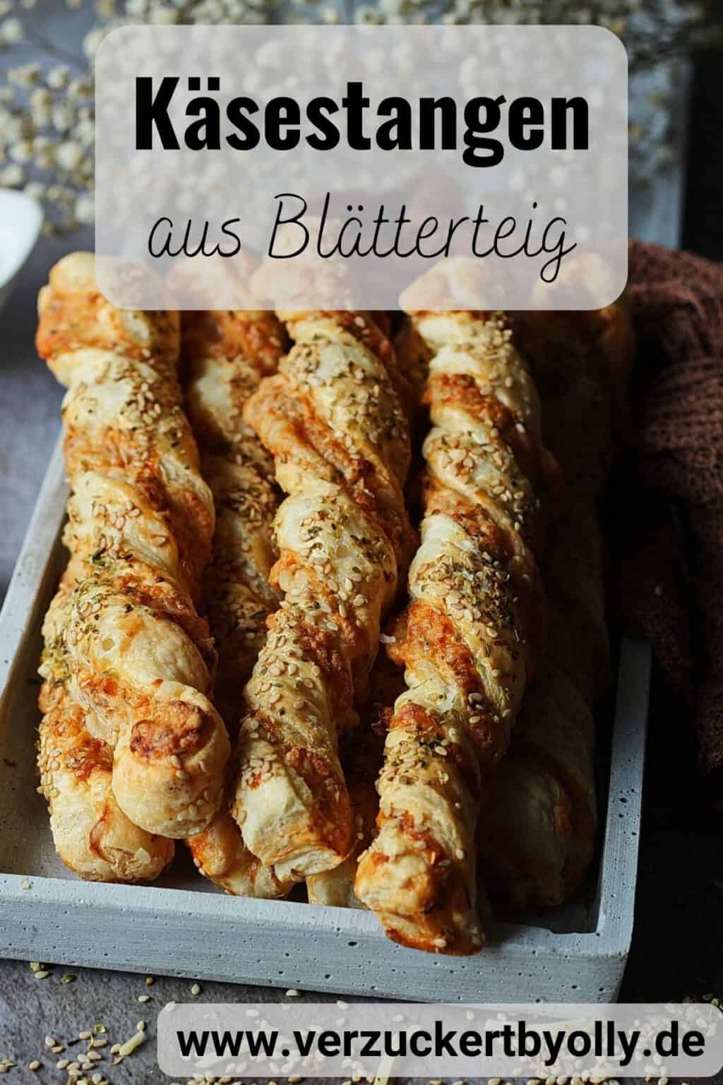 Käsestangen aus Blätterteig - ein schnelles und leckeres Rezept für den ...