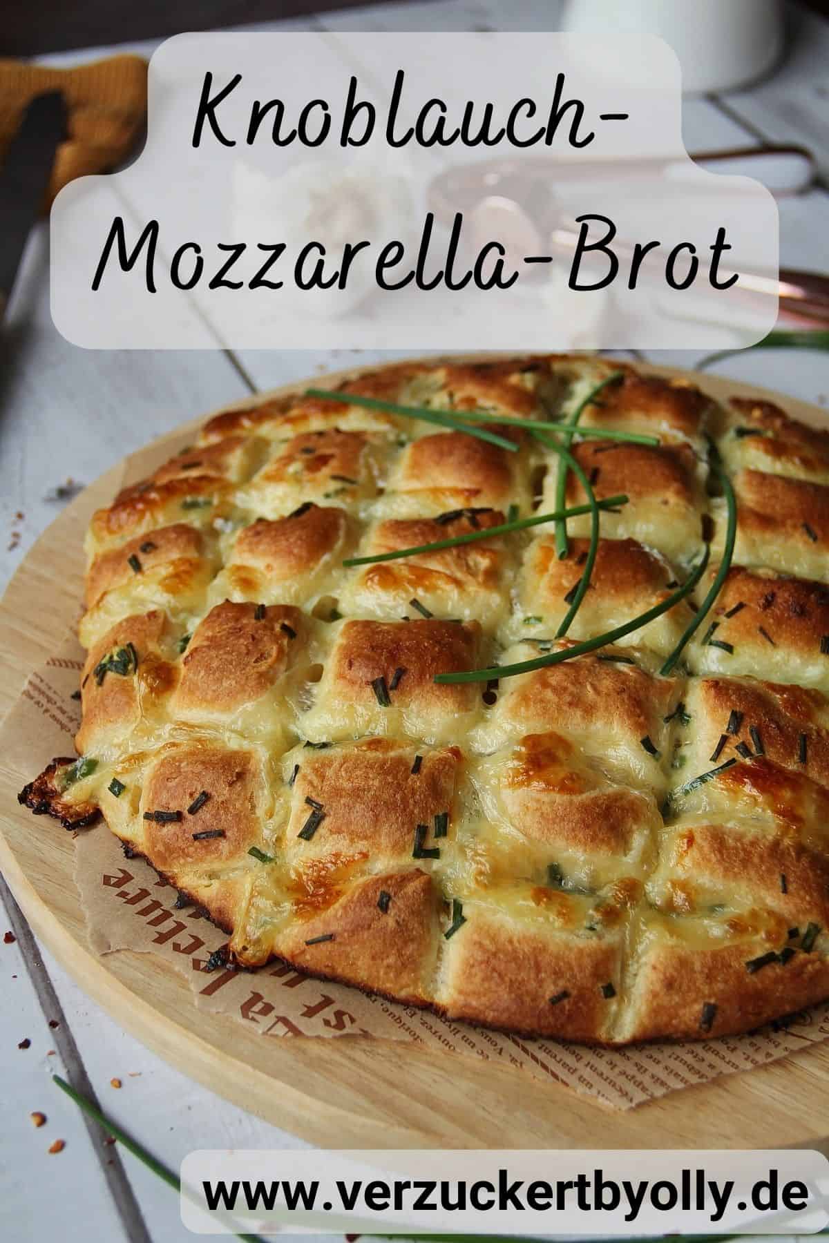 Pin zu Pinterest: Knoblauch-Mozzarella-Brot