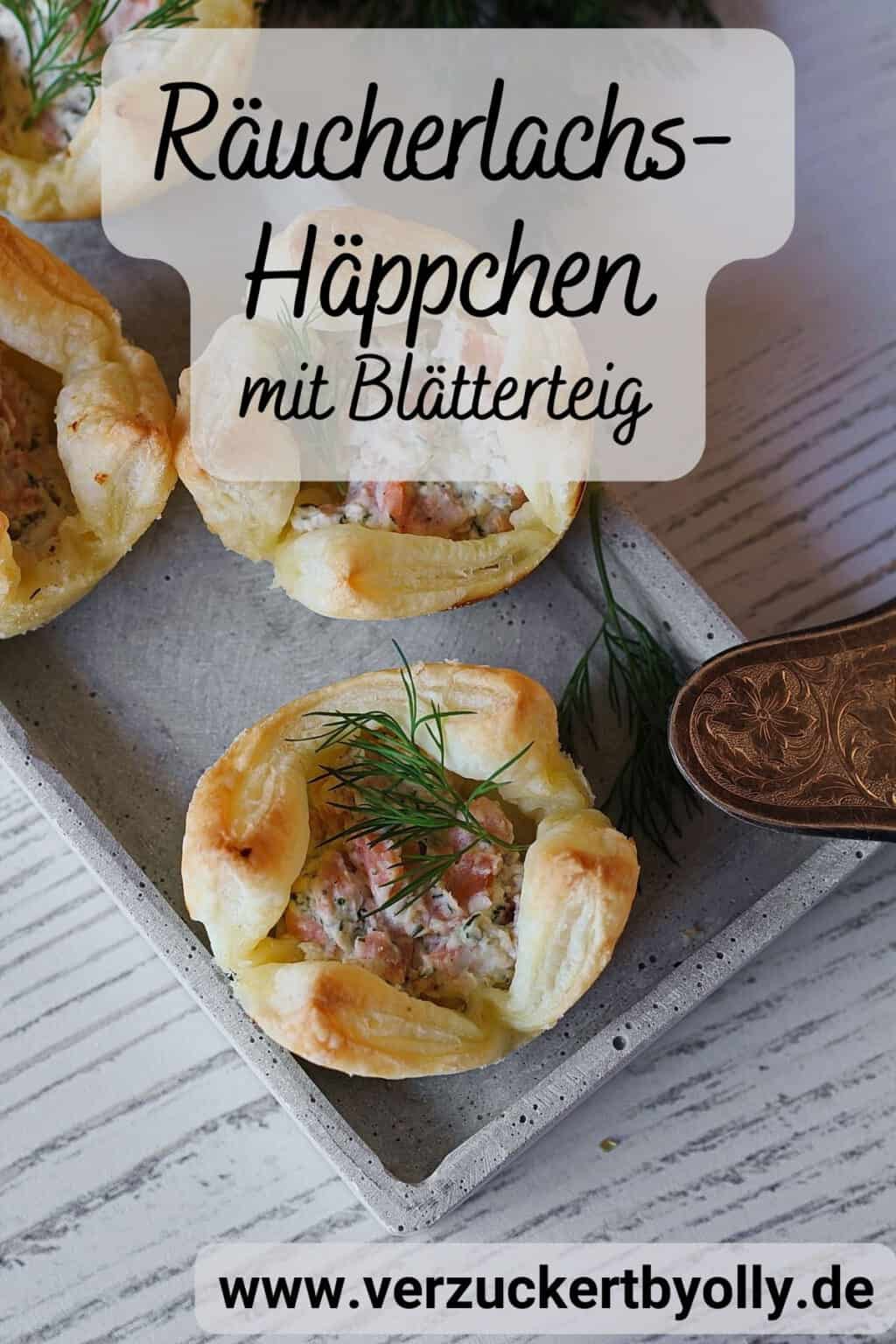 Leckere Blätterteighäppchen mit Räucherlachs - Einfaches Rezept für ein ...