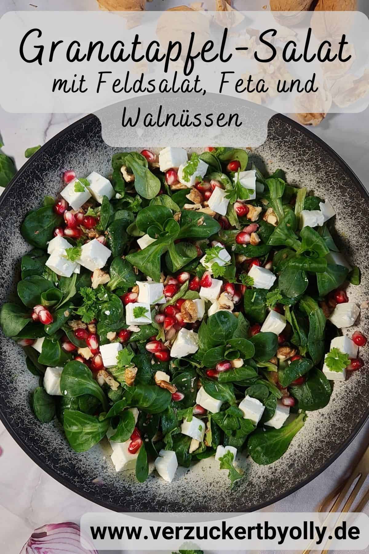 Pin zu Pinterest: Granatapfel-Salat