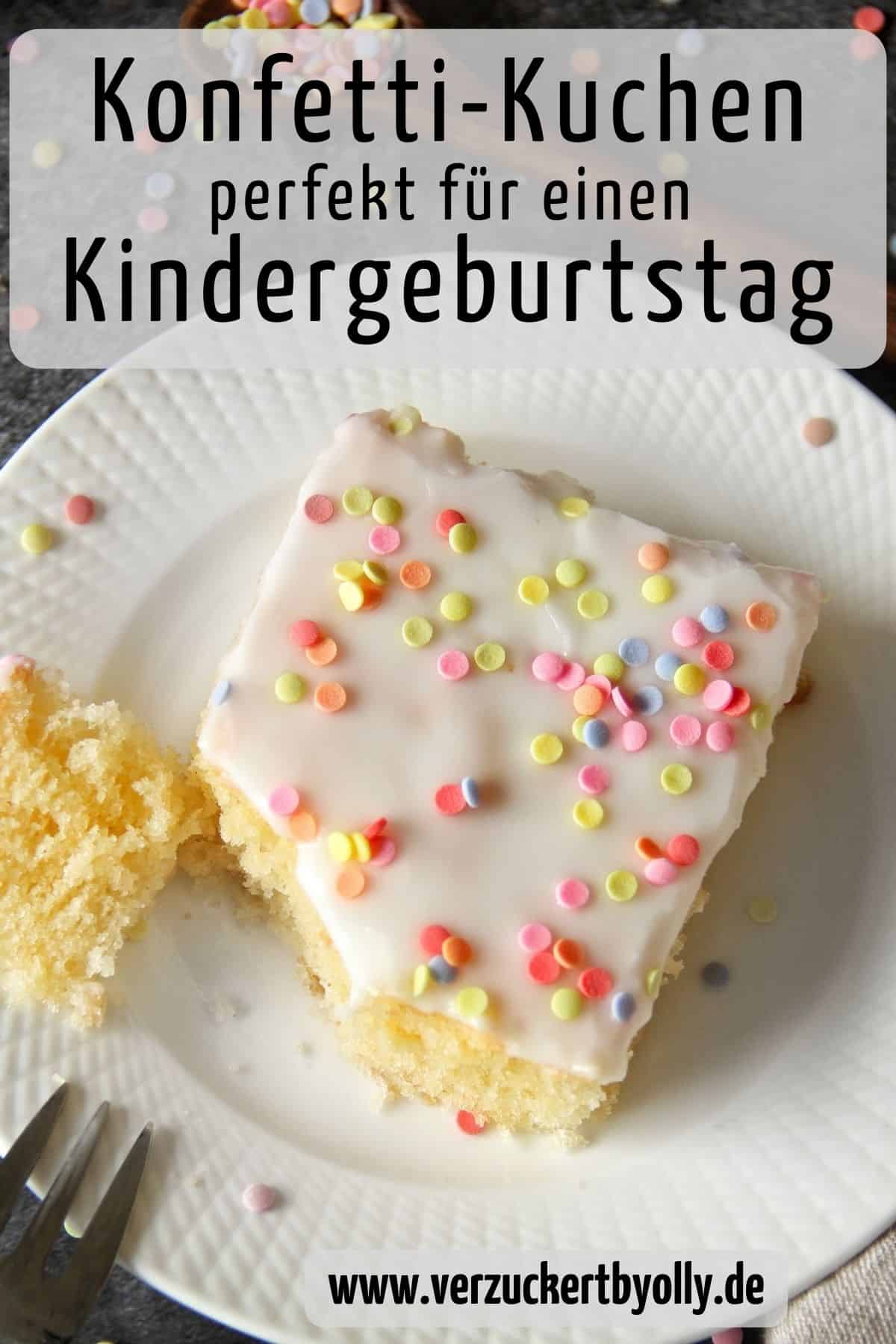 Pin zu Pinterest: Konfetti-Blechkuchen