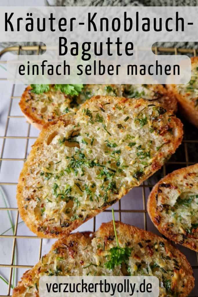 Knuspriges Kräuter-Knoblauch-Baguette mit selbstgemachter ...