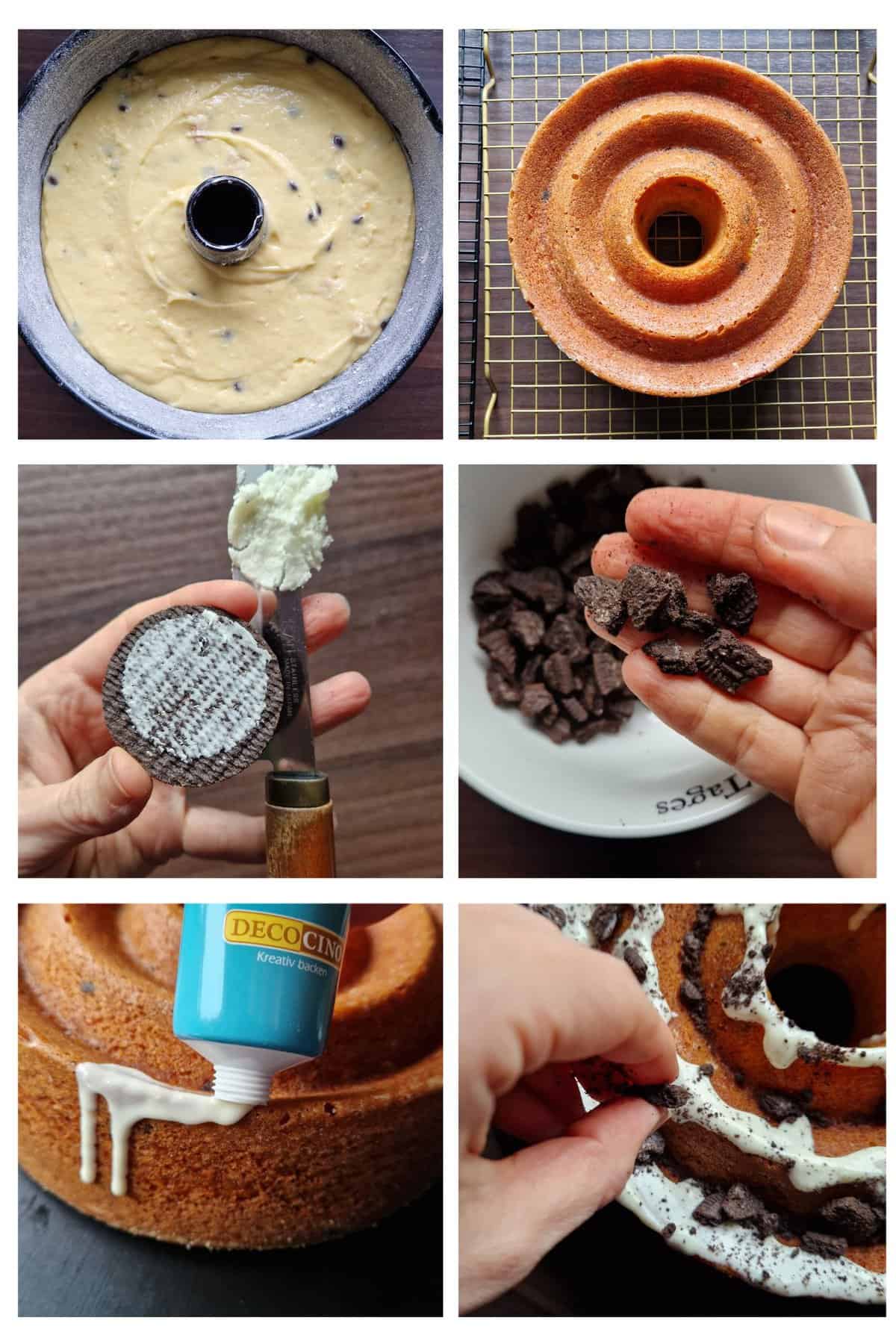 Zubereitungsschritte: Paradiescreme Kuchen Cookies & Creme 3/3