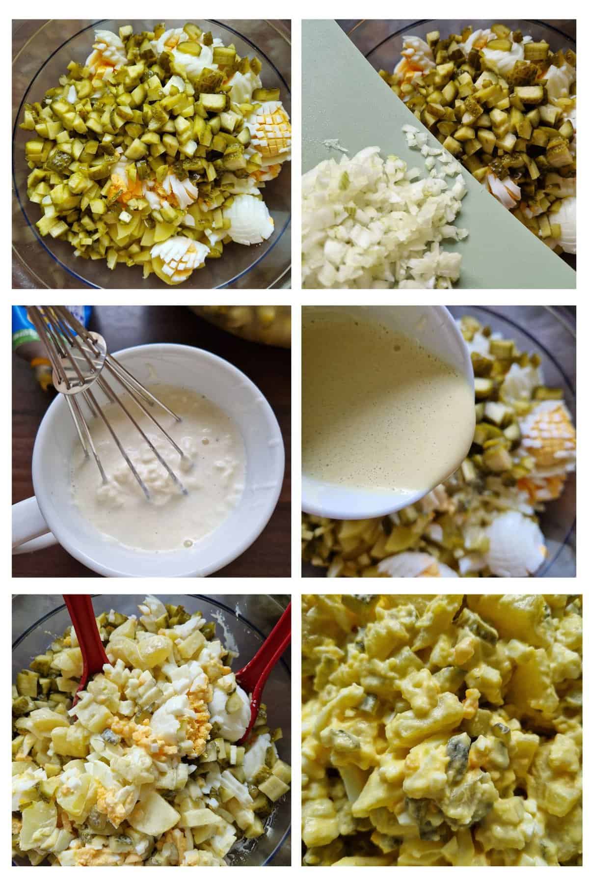 Zubereitungsschritte: Kartoffelsalat mit Mayonnaise 2/2