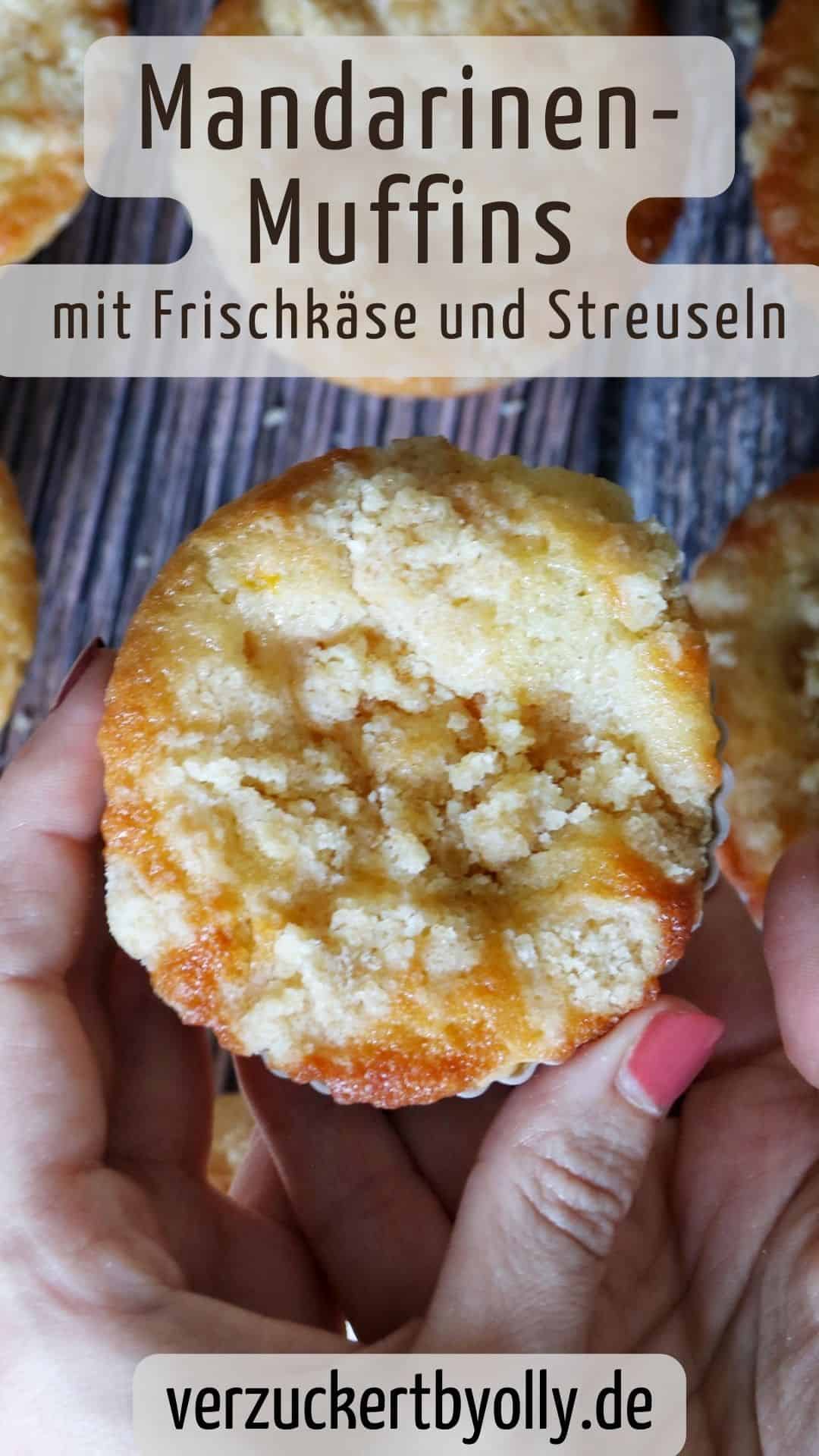 Pin zu Pinterest: Mandarinen Muffins mit Frischkäse und streuseln