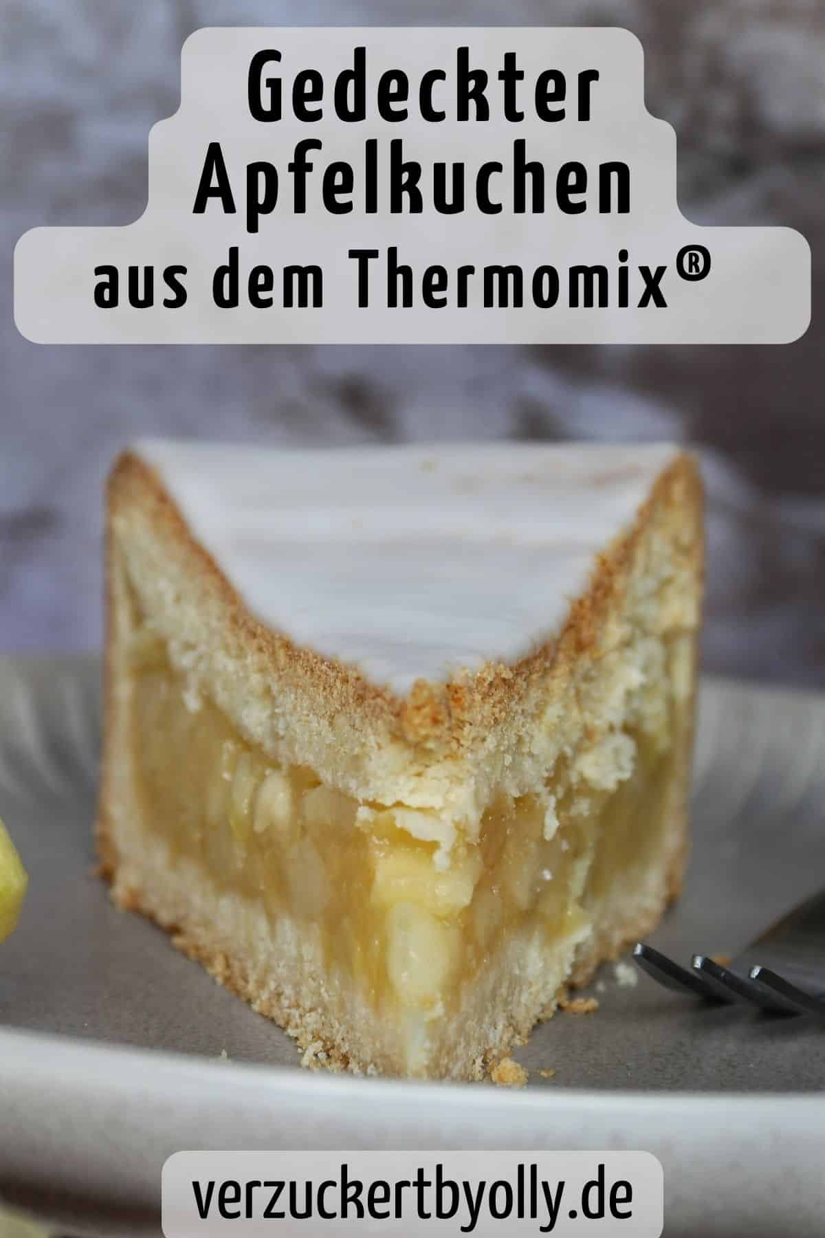 Pin zu Pinterest: Gedeckter Apfelkuchen aus dem Thermomix®