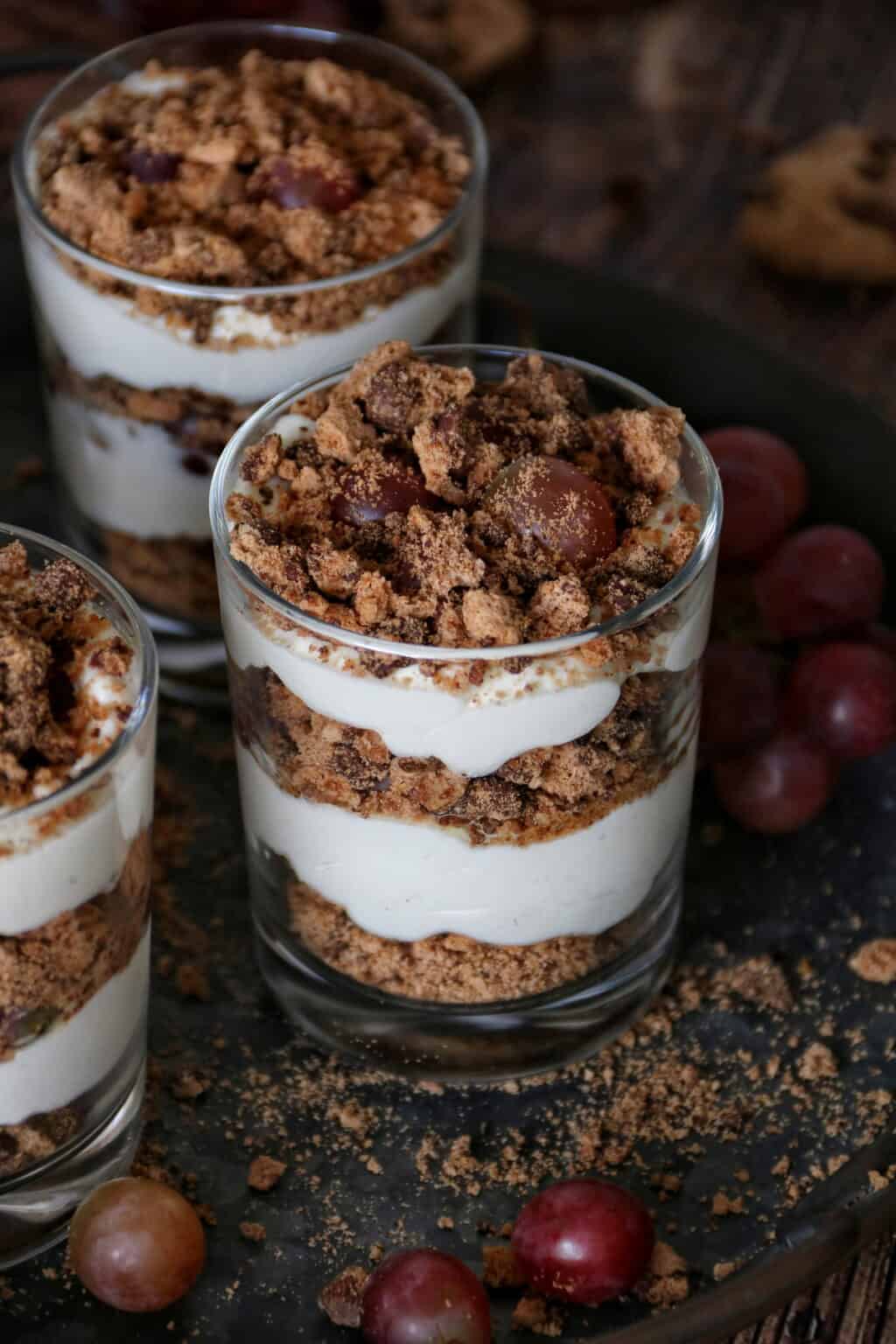 Weintrauben-Cookie Dessert mit Mascarpone: Einfaches Rezept für einen ...