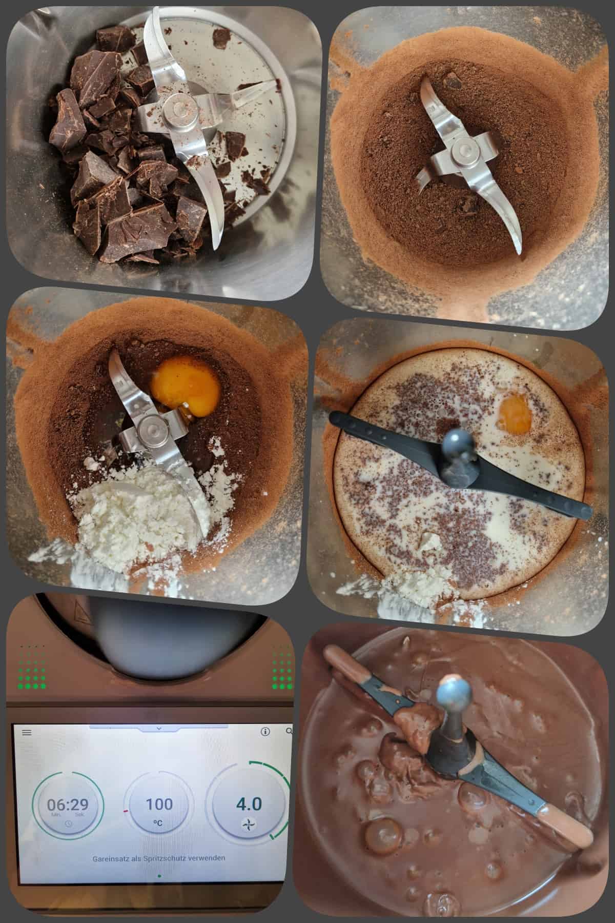 Zubereitungsschritte: Schokoladenpudding im Thermomix® 