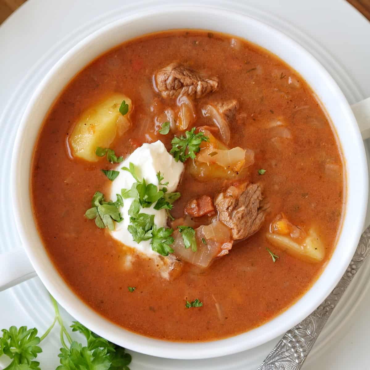 Borschtsch mit Rindfleisch nach Omas Rezept - zubereitet im Thermomix ...