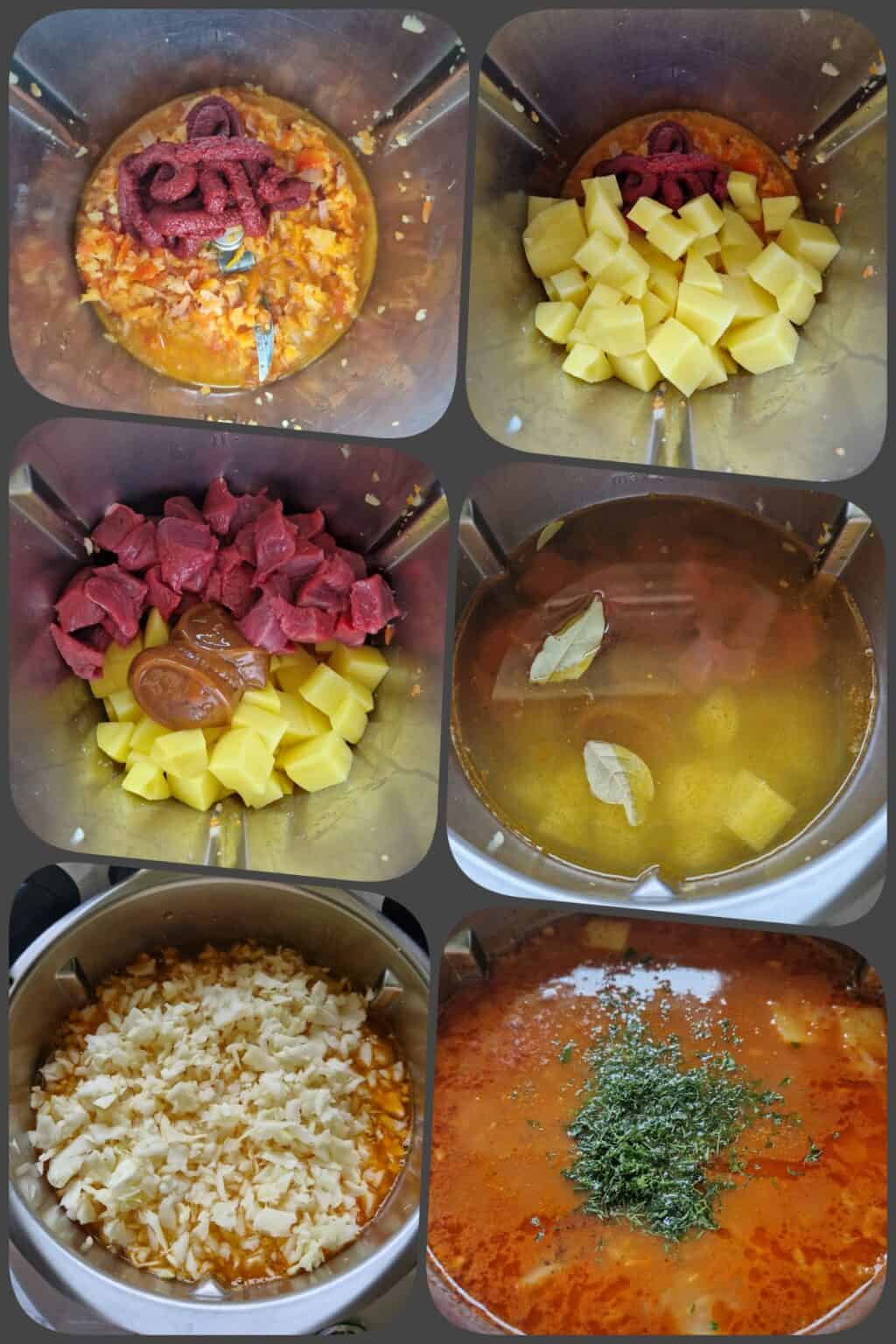 Borschtsch mit Rindfleisch nach Omas Rezept - zubereitet im Thermomix ...