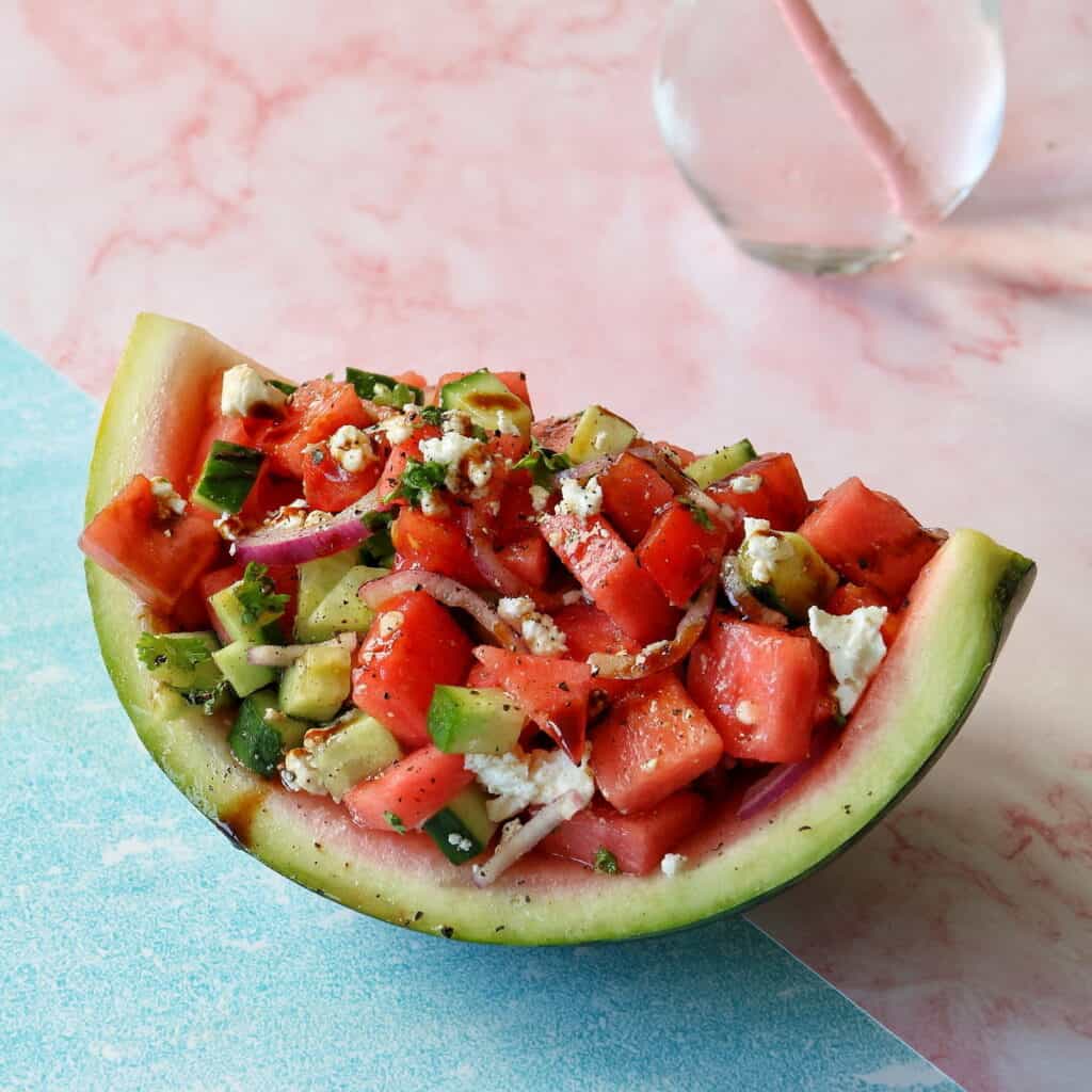 Wassermelonen-Feta-Salat