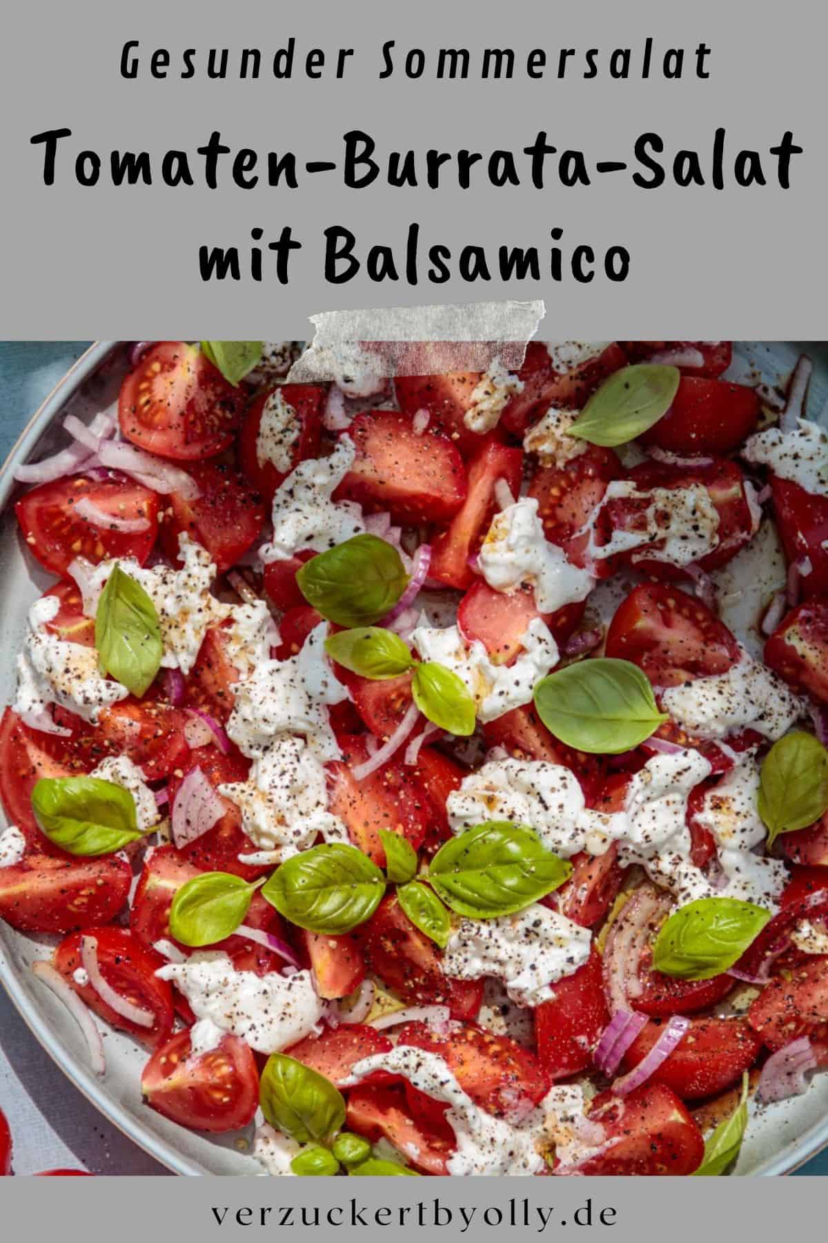 Pin hzu Pinterest: Tomaten-Burrata-Salat mit Balsamico