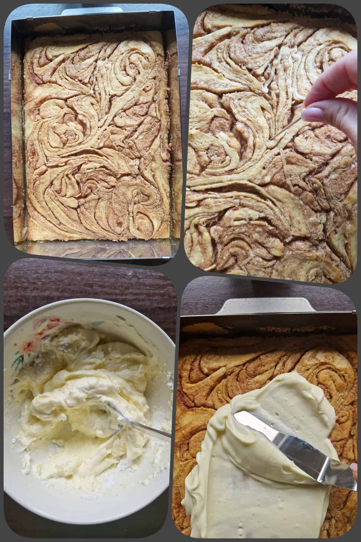 Zubereitungsschritte Zimtschnecken-Kuchen mit dem Thermomix® 3/3