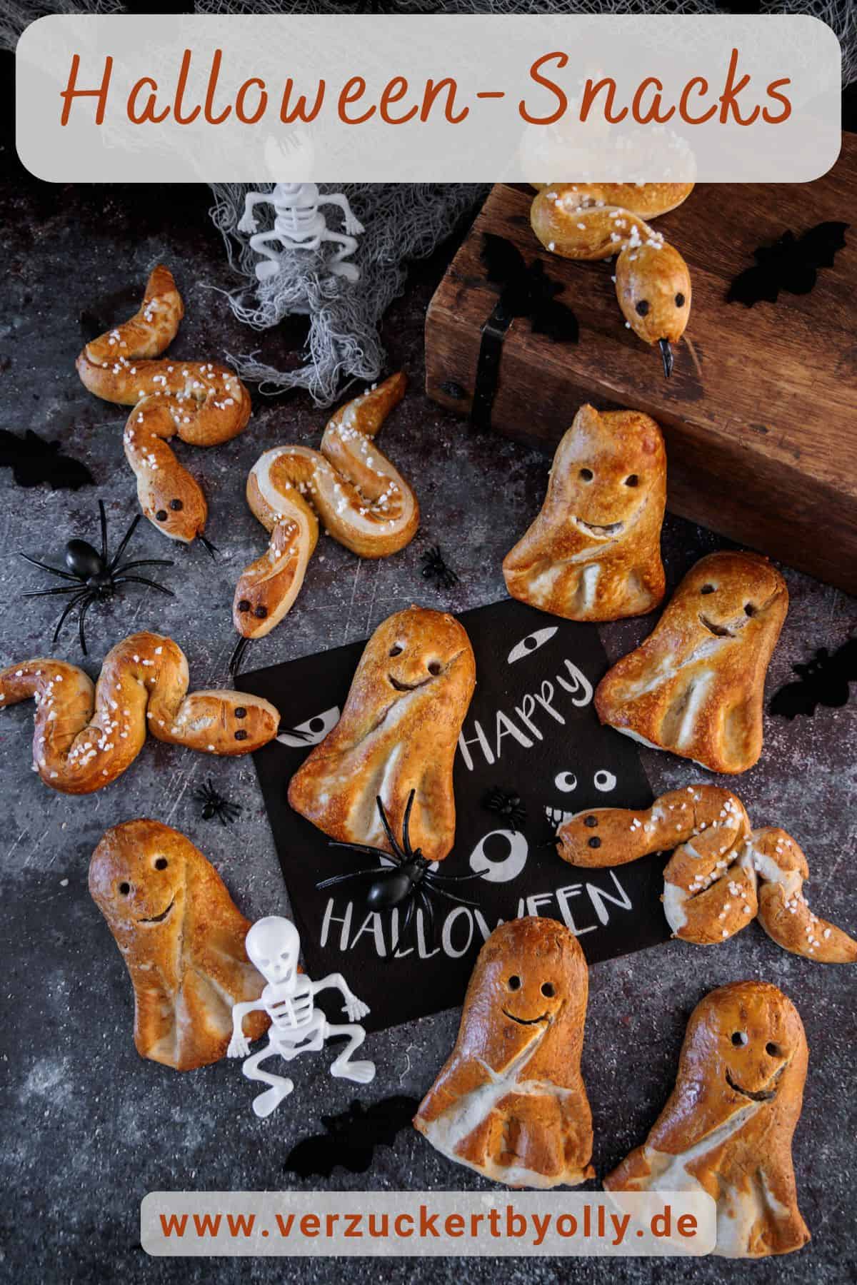 Pin zu Pinterest: Halloween Snacks mit TK-Laugenstangen