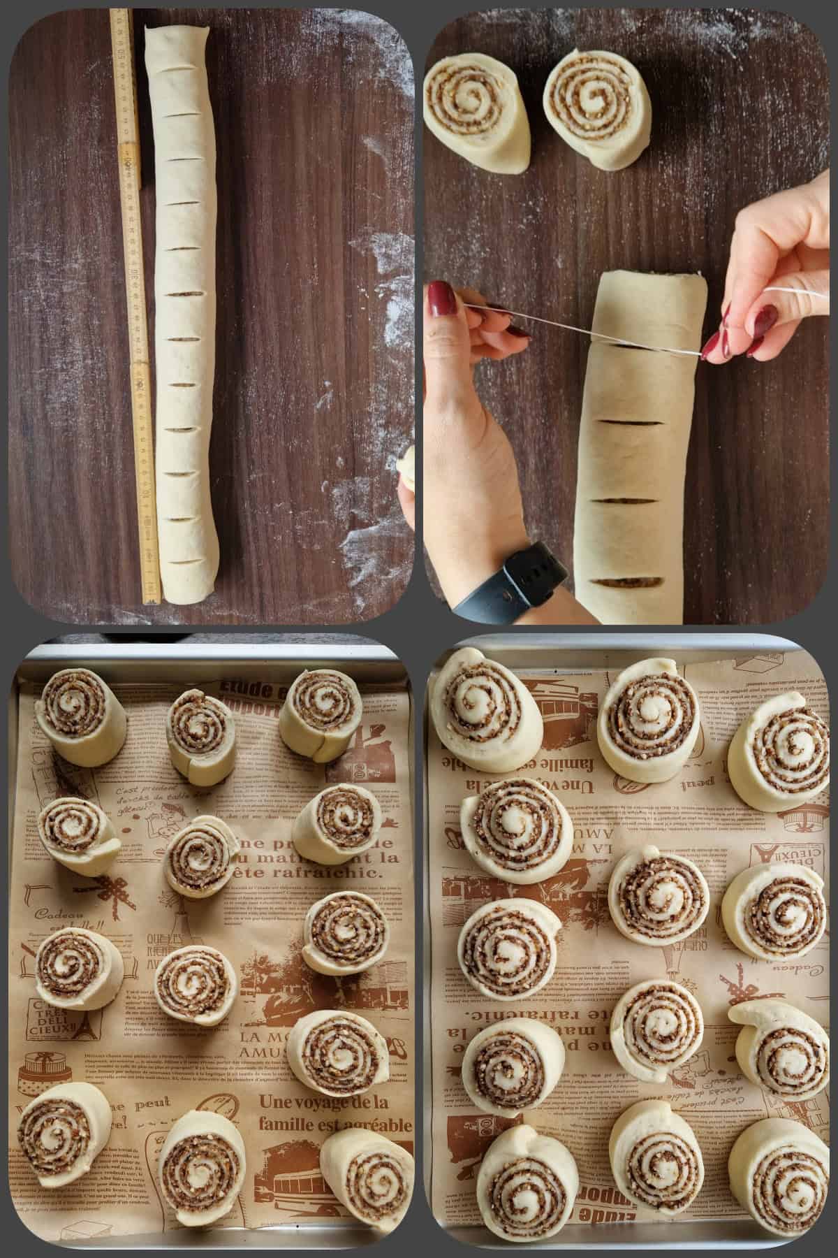 Zubereitungsschritte Nuss-Schnecken 4/6