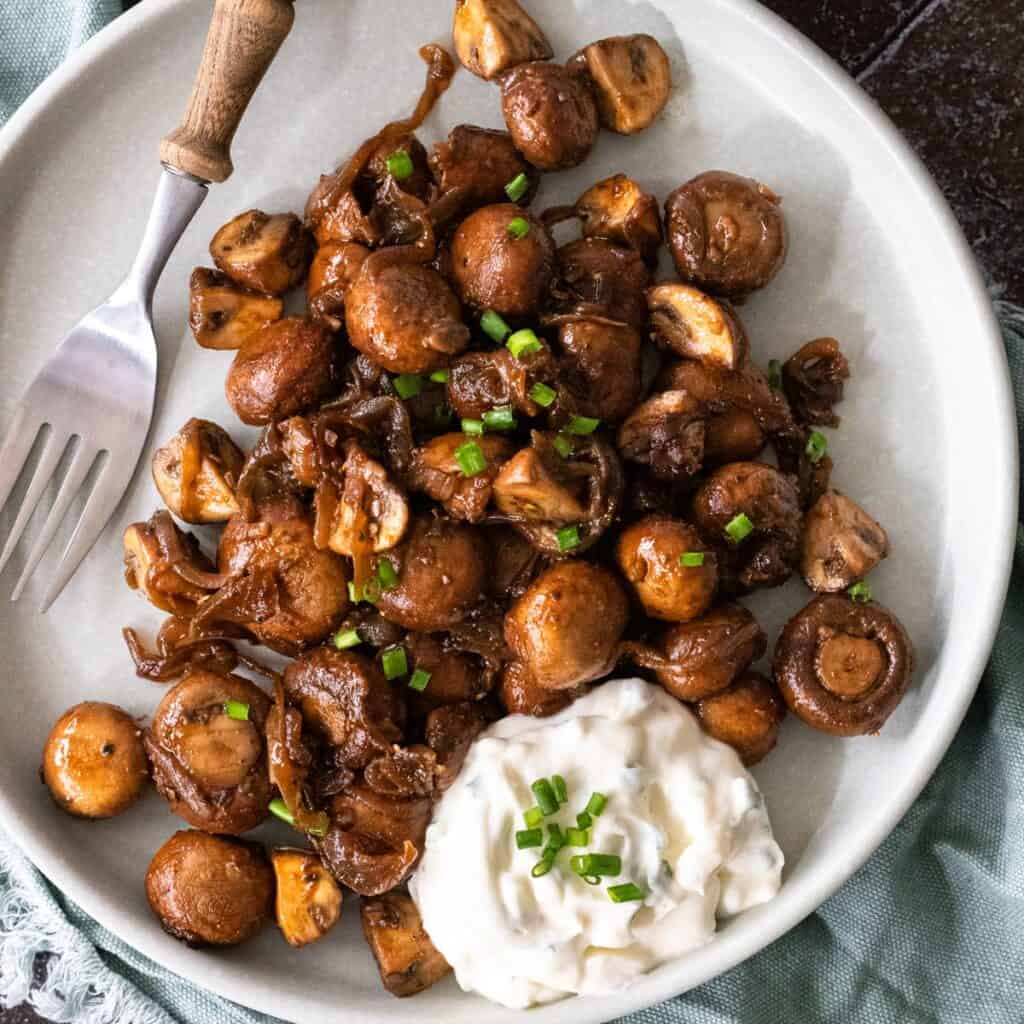 Champignons wie vom Weihnachtsmarkt