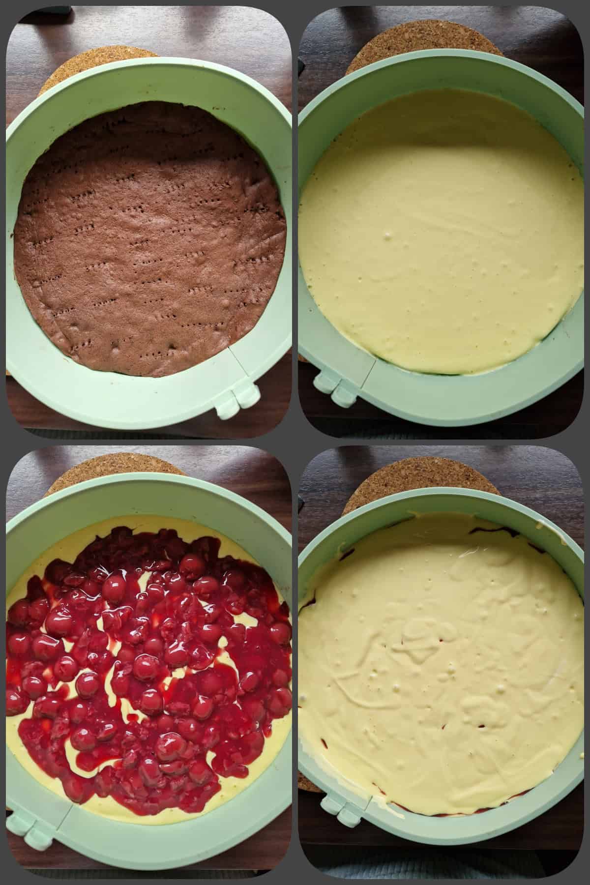 Zubereitungsschritte Schwarzwälder Käsetorte 4/5 