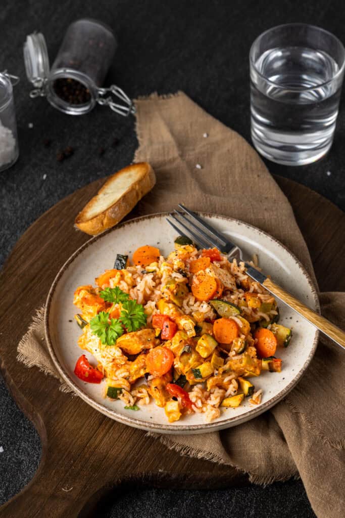 Reisfleisch aus dem Ofen: Gesundes One-Pot-Gericht mit viel Gemüse (2024) Reisfleisch aus dem Ofen: Gesundes One-Pot-Gericht mit viel Gemüse (2024)