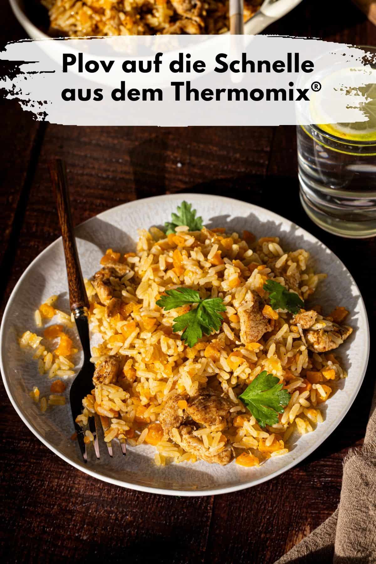 Pin zu Pinterest: Plov auf die Schnelle aus dem Thermomix® (usbekisches Reisgericht abgewandelt, ideal als Mittagessen für den Alltag mit Kindern)