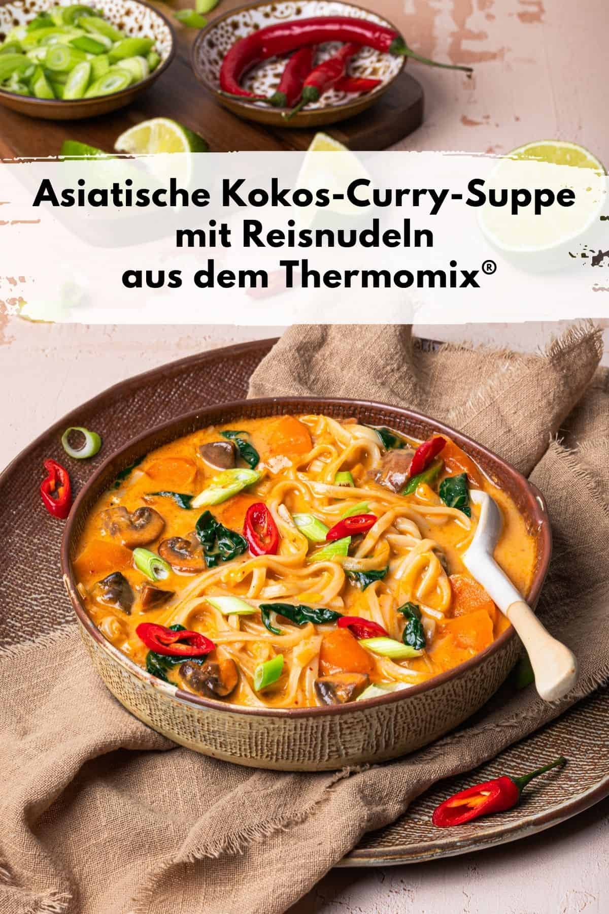 Pin zu Pinterest: Kokos-Curry-Suppe: Thermomix®-Rezept für die ganze Familie