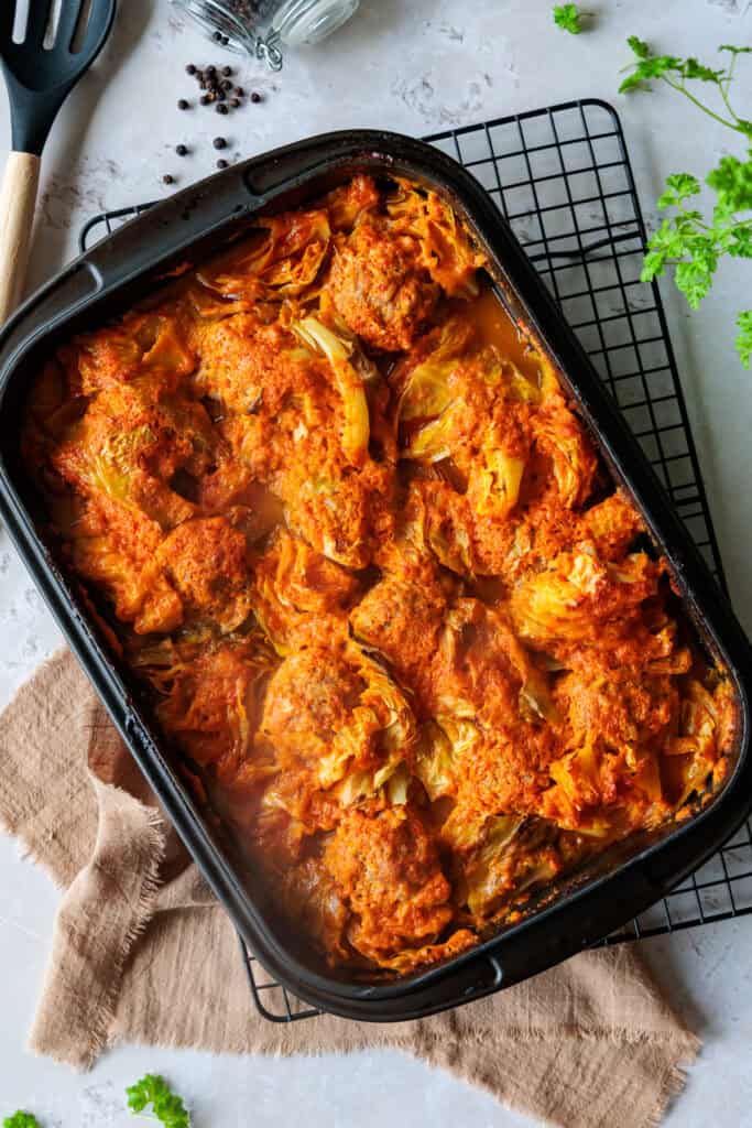 Kohlrouladen ohne Wickeln aus dem Backofen: Schnelles Thermomix®-Rezept