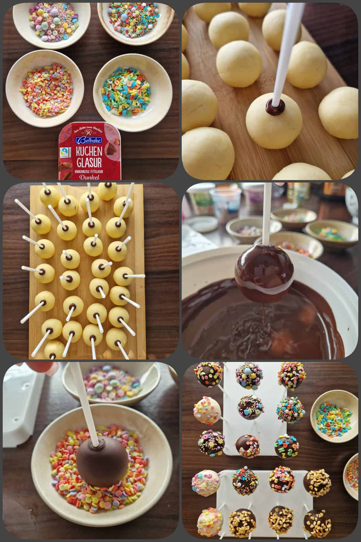 Zubereitungsschritte Cake Pops 3/3