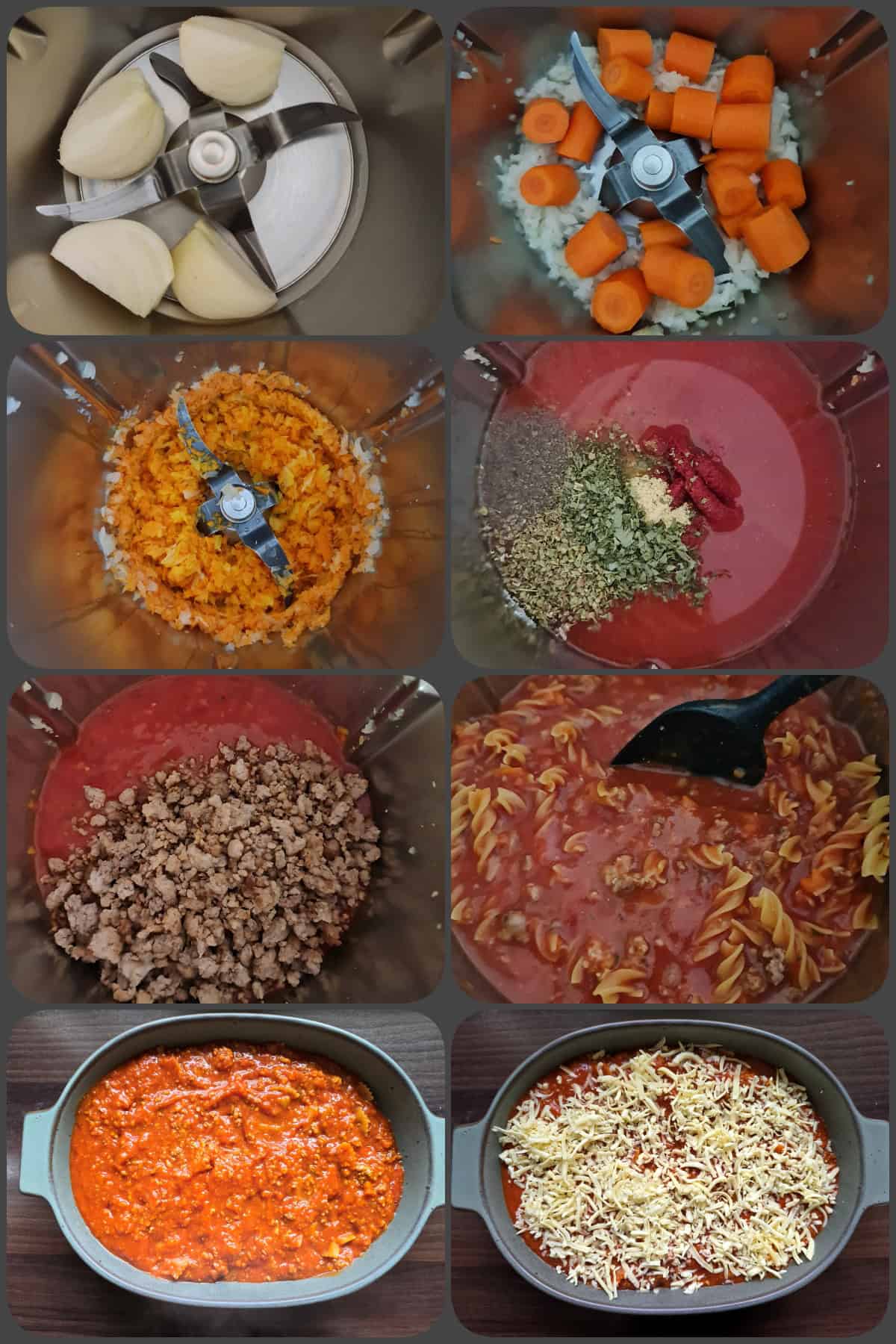 Zubereitungsschritte Nudelauflauf mit Hackfleisch aus dem Thermomix®
