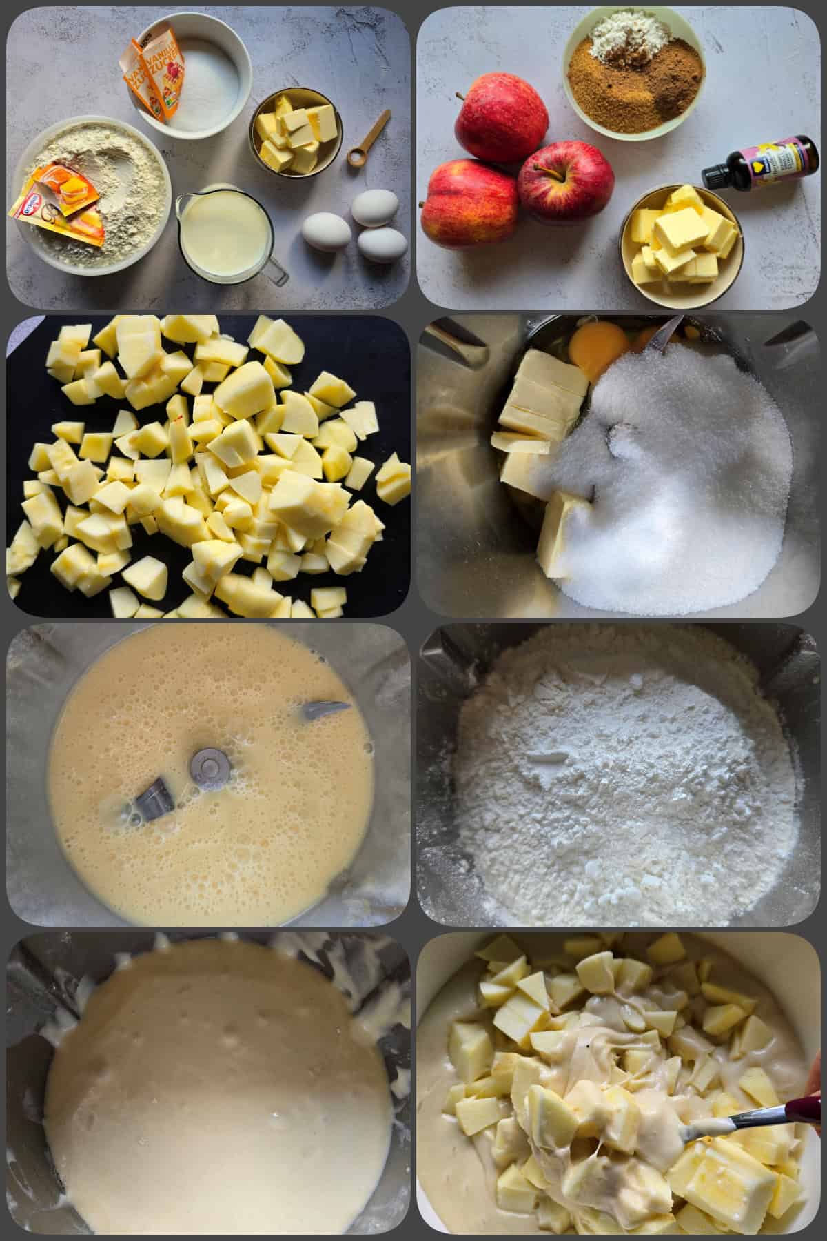 Zubereitungsschritte Apfel-Zimtschneckenkuchen vom Blech (Thermomix®-Rezept) 1/2