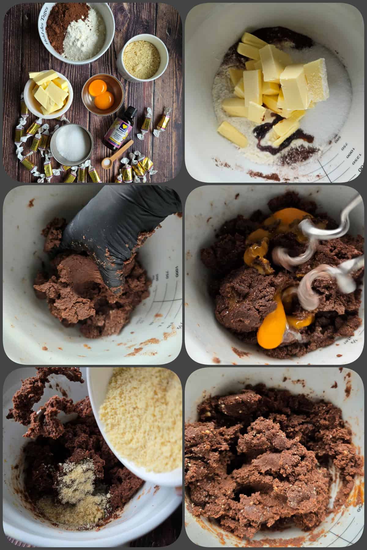 Zubereitungsschritte Schoko-Engelsaugen mit Karamell-Füllung 1/3