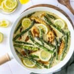Hähnchen Spargel-Pfanne mit Sahnesauce – fertig in 30 Minuten
