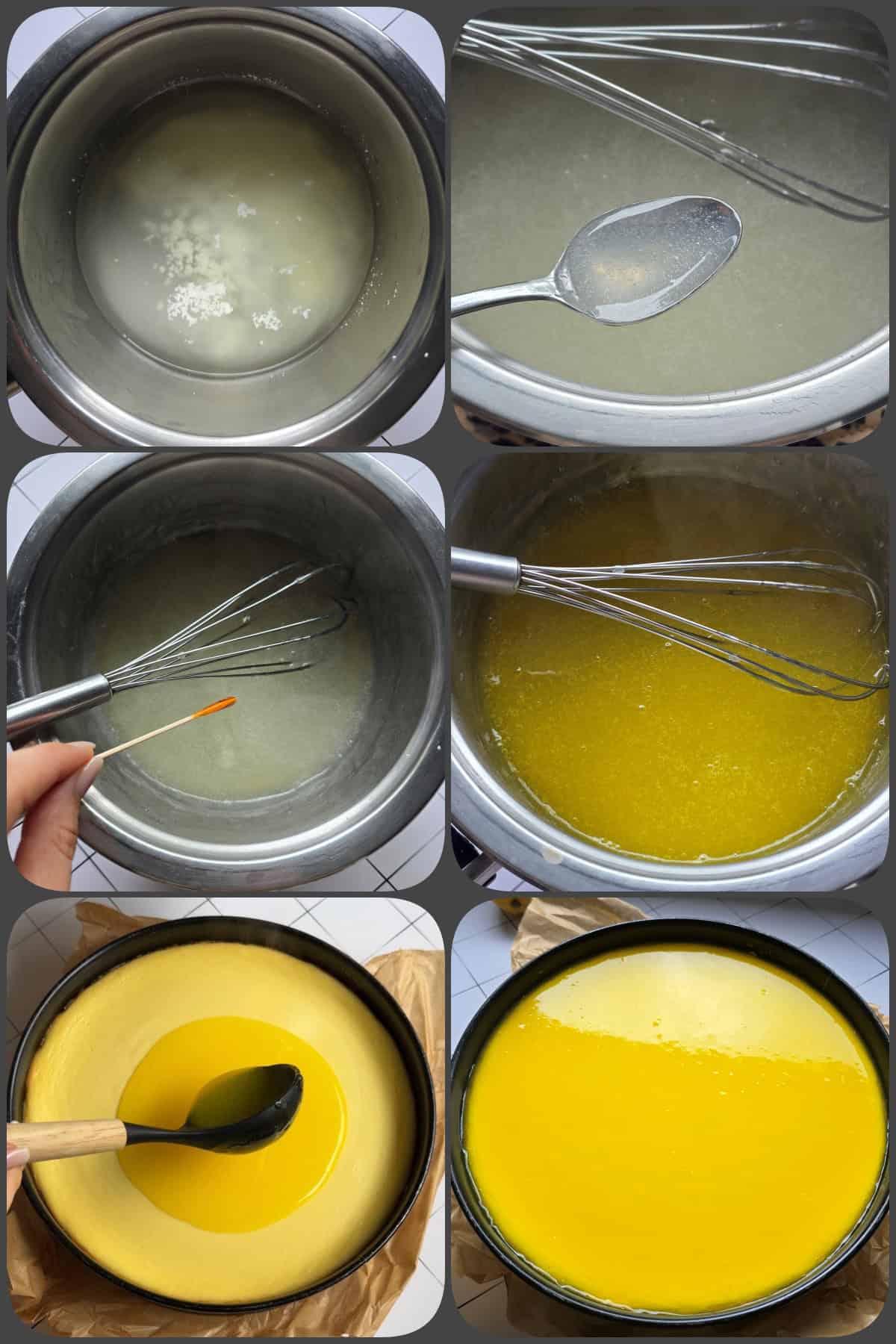 Zubereitungsschritte Zitronenkäsekuchen 3/3 (Zitronenspiegel zubereiten)
