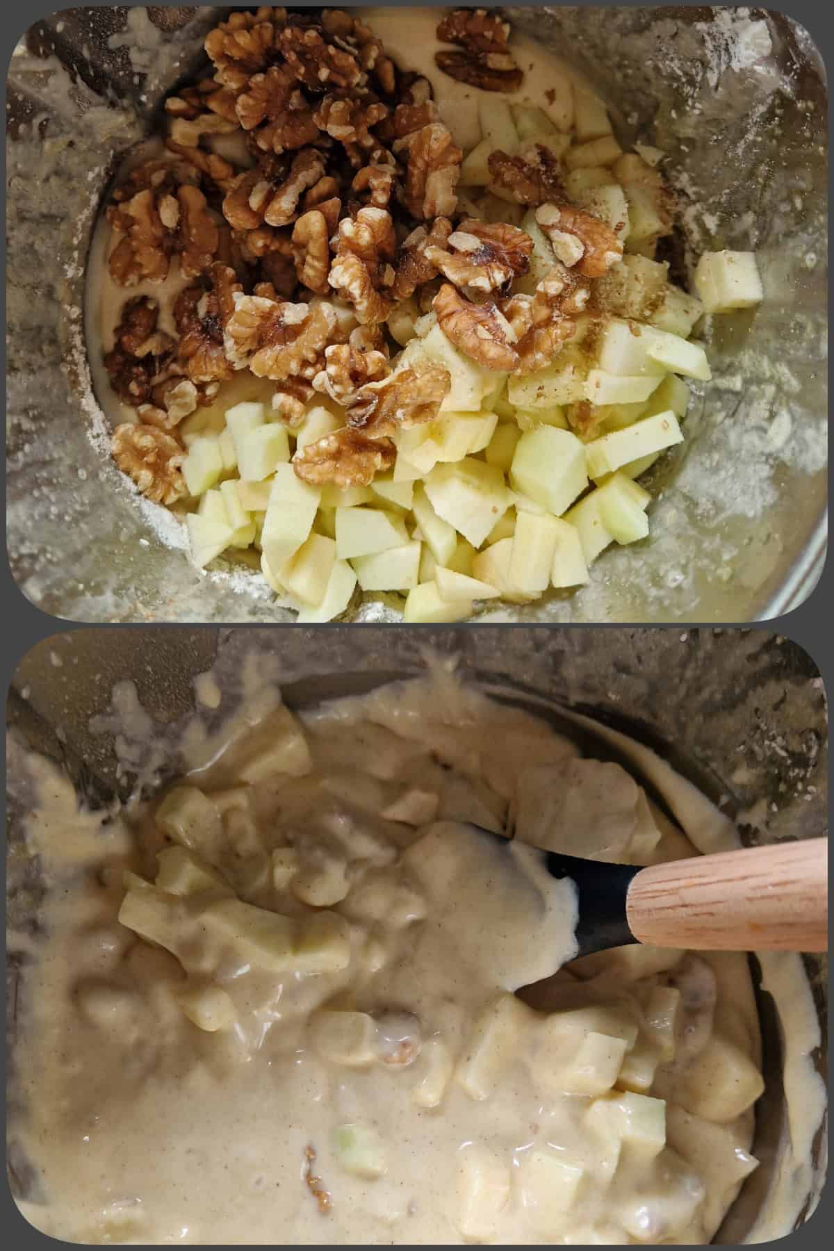 Nüsse, Früchte oder Schokolade im Rührteig richtig vorbereiten und unterheben